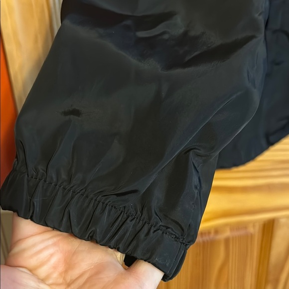 Teal and Black Men's Windbreaker Jacket with Hood - Picture 7 of 12